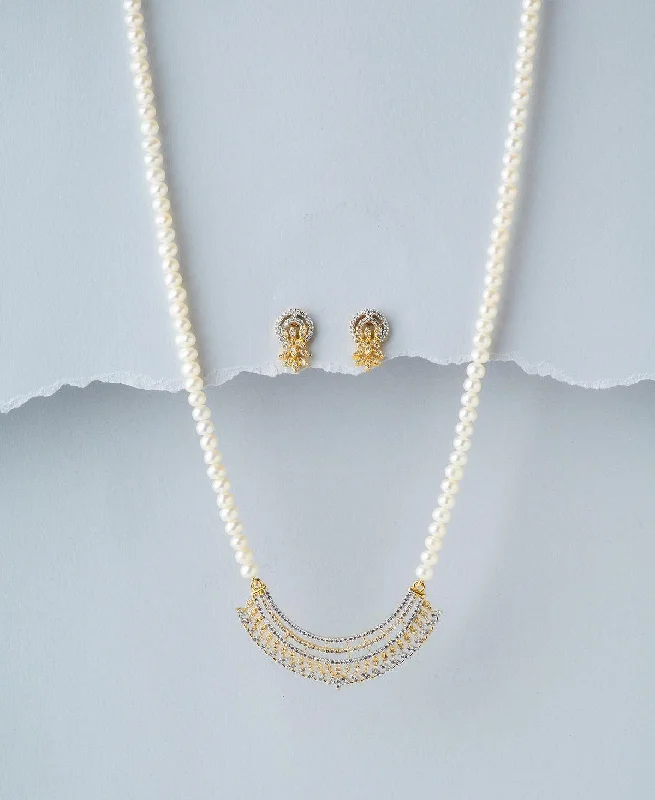 casual chain necklaces for teensTrendy Pearl Necklace Set