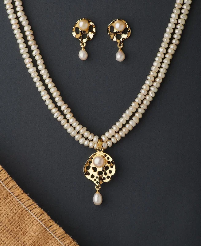 chain necklaces for groomsmenTrendy Real Pearl Necklace Set