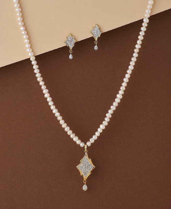 minimalist chain necklaces eleganceTrendy Real Pearl Necklace Set