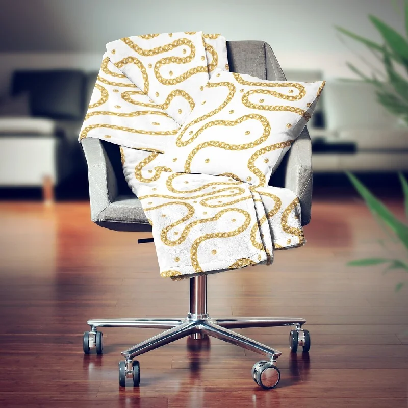 chain necklaces for plus sizeDesignart' Golden Chain Necklace' Modern Throw Blanket - 71x59 chain necklaces for plus sizeDesignart' Golden Chain Necklace' Modern Throw Blanket - 71x59